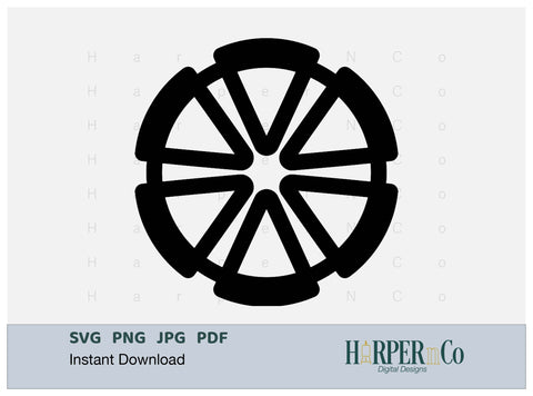 Cinco de Mayo Flower Outline 10 SVG PNG Cut EPS File SVG HarperNCo 