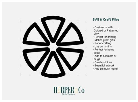 Cinco de Mayo Flower Outline 16 SVG PNG Cut EPS File SVG HarperNCo 