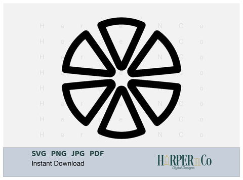Cinco de Mayo Flower Outline 16 SVG PNG Cut EPS File SVG HarperNCo 