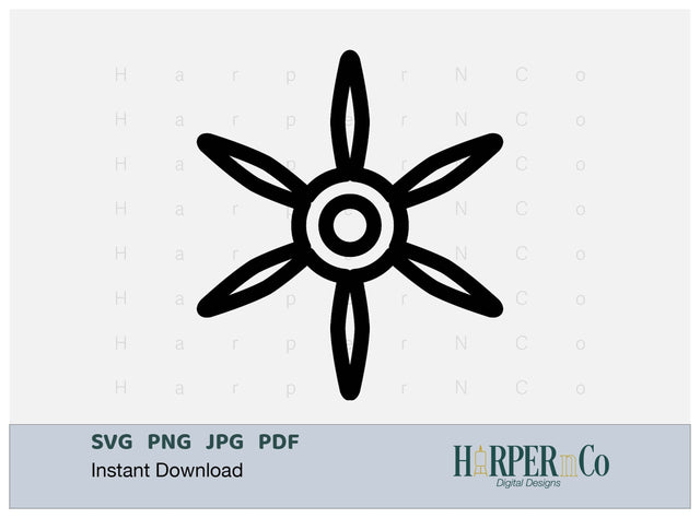 Cinco de Mayo Flower Outline 18 SVG PNG Cut EPS File SVG HarperNCo 