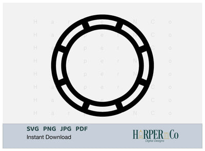 Cinco de Mayo Flower Outline 2 SVG PNG Cut EPS File SVG HarperNCo 