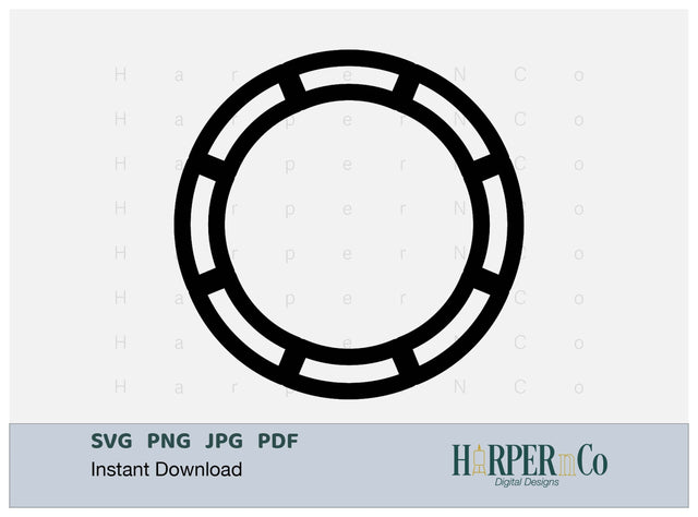 Cinco de Mayo Flower Outline 2 SVG PNG Cut EPS File SVG HarperNCo 