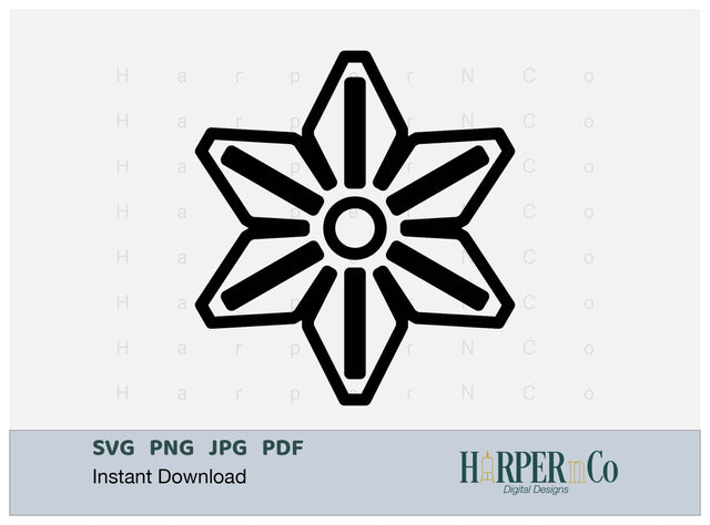 Cinco de Mayo Flower Outline 27 SVG PNG Cut EPS SVG HarperNCo 