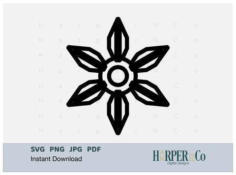 Cinco de Mayo Flower Outline 28 SVG PNG Cut EPS SVG HarperNCo 