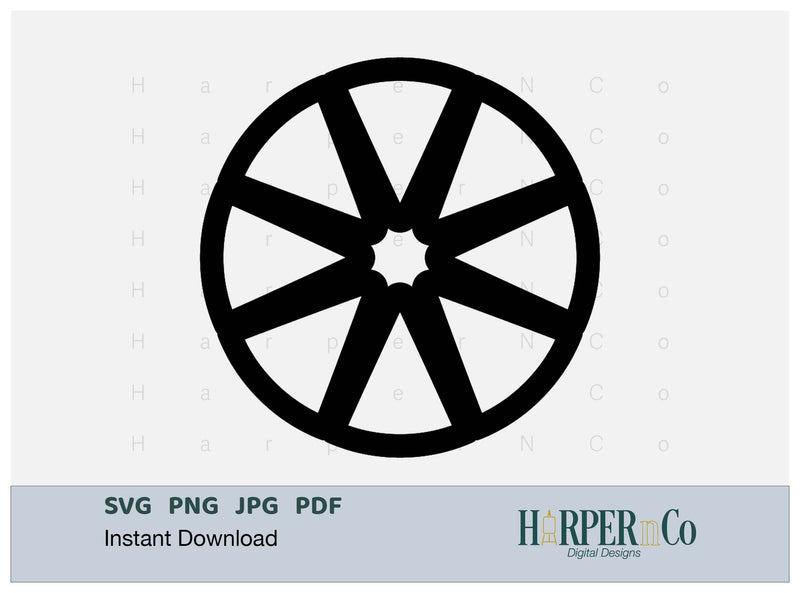 Cinco de Mayo Flower Outline 3 SVG PNG Cut EPS File SVG HarperNCo 