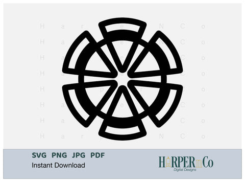Cinco de Mayo Flower Outline 7 SVG PNG Cut EPS File SVG HarperNCo 