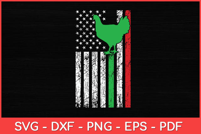 Cinco De Mayo Mexico Mexican American Flag Chicken Rooster Svg Design SVG artprintfile 