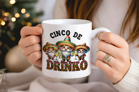 Cinco De Mayo PNG - Funny Mexican Gnome Sublimation Design Sublimation BijouBay 
