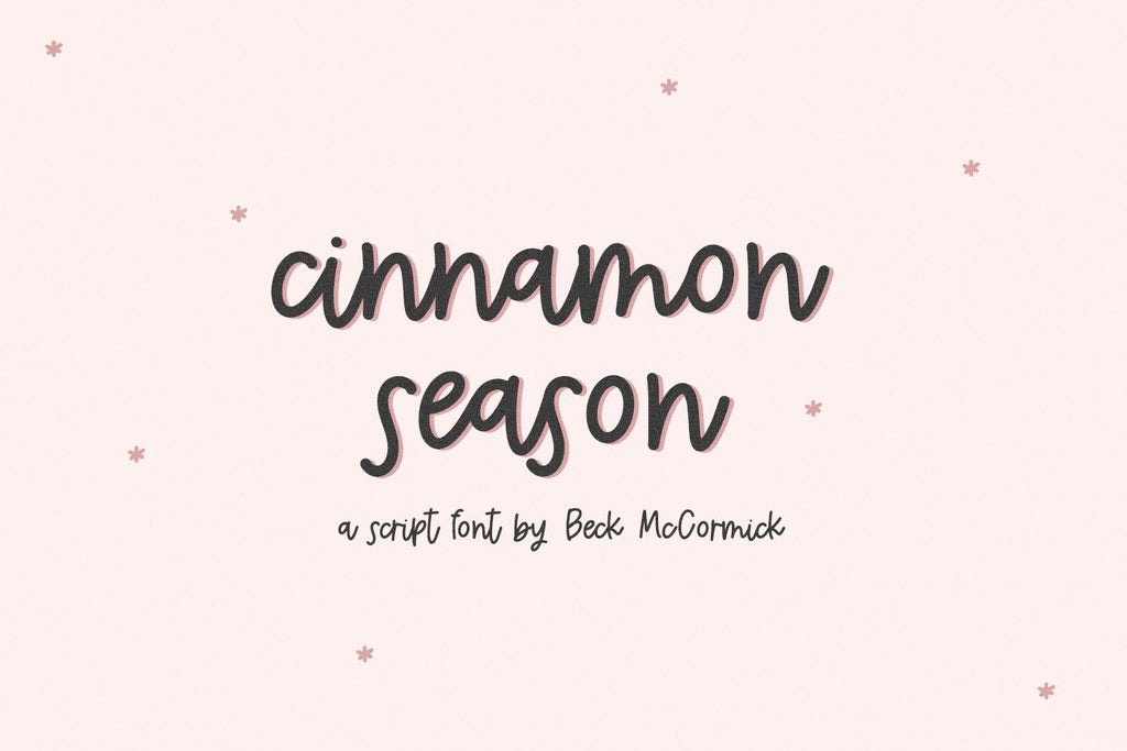 Cinnamon Season Script - So Fontsy