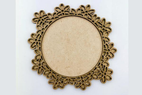 Circle Monogram Layered Sign Bundle Laser SVG File SVG Crafting With Brenna 