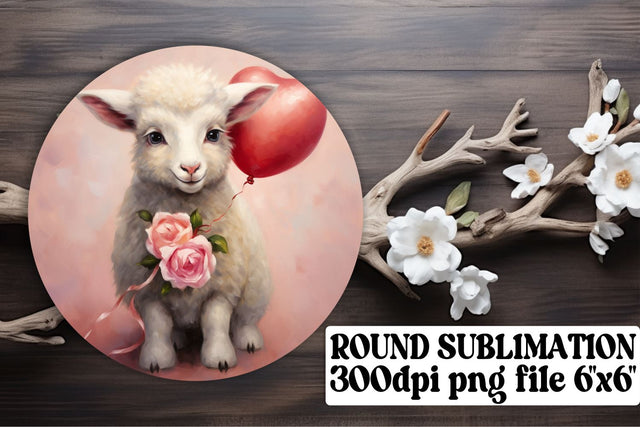 Circle of Cuteness: Valentine's Balloon Animals Sublimation afrosvg 