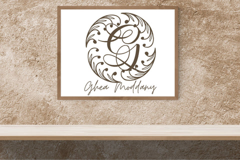 Circulaflora Monogram Font Dm Letter Studio 