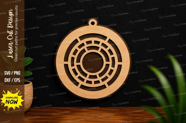 Circular Geometric Ornament Laser Cut SVG SVG Regulrcrative 