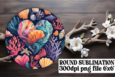 Circular Heart Pattern Keepsakes - Sublimation Excellence Sublimation afrosvg 