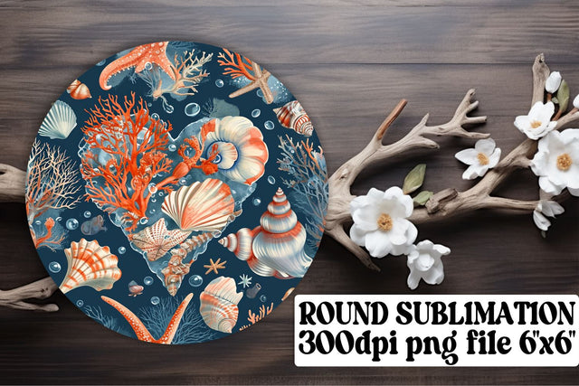 Circular Heart Pattern Key Rings - Sublimation Treasures Sublimation afrosvg 