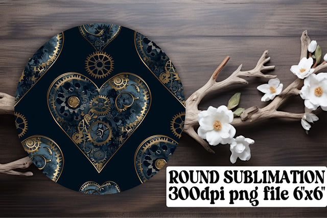 Circular Heart Patterned Art - Sublime Sublimation Sublimation afrosvg 