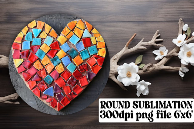 Circular Ornaments of Love - Heart Patterned Delights Sublimation afrosvg 