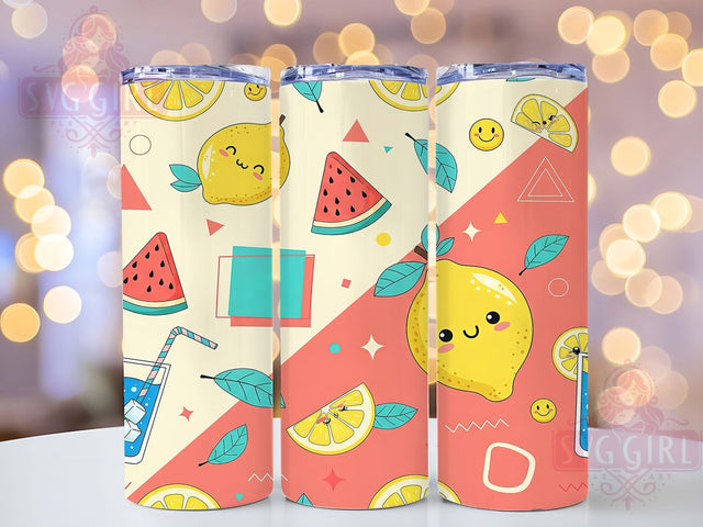Citrus Lemon Watermelon Summer Tumbler, Citrus Summer PNG, Lemon Watermelon Design, Cute Tumbler Sublimation, 20oz Fruit Wrap, Watermelon Cup Design, Summer Drinkware Wrap Sublimation SvggirlplusArt 