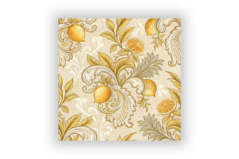 Citrus Toile Digital Paper Pack, Vintage Floral Toile, Gingham & Stripe Seamless Patterns, Wedding, Scrapbooking & Printable Crafts Digital Pattern FloridPrintables 