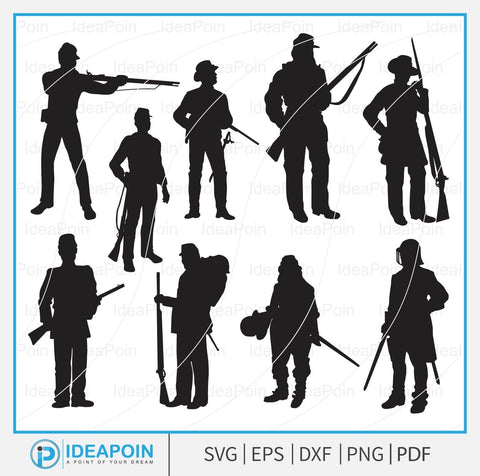 Civil War svg, war svg, Cannon SVG, Civil svg, Soldiers svg, Soldier Silhouette, Armistice svg, American Revolution SVG Dinvect 