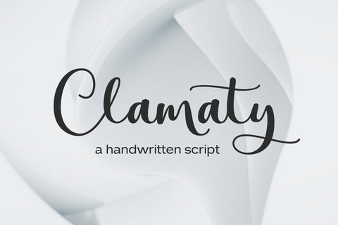Clamaty script Font gatype 