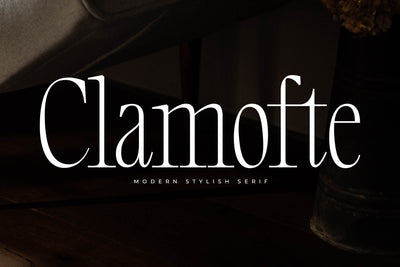 Clamofte - Modern Stylish Serif Font Letterena Studios 