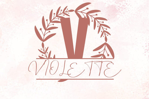 Clarest Split Monogram Font Font Dm Letter Studio 