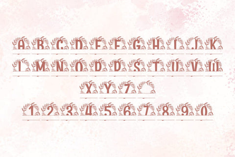 Clarest Split Monogram Font Font Dm Letter Studio 