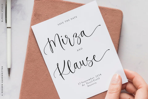 Clarine Julian Heart & Tail Handwritten Font Font Balpirick 