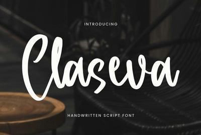 Claseva Script Font Irvan Randi 