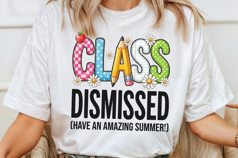 Class Dismissed PNG, End of School Png Sublimation designartist 