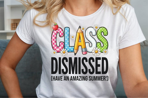 Class Dismissed PNG, End of School Png Sublimation designartist 