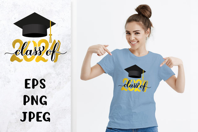 Class of 2024. Graduation hat. Sublimation design Sublimation LaBelezoka 