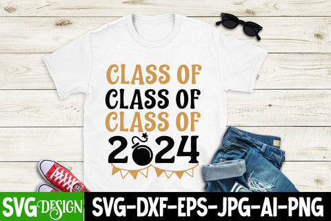 Class of 2024 SVG Cut File, Class of 2024 SVG Design, New Year SVG Cut File, Class of 2024 SVG Sublimation Design SVG BlackCatsMedia 