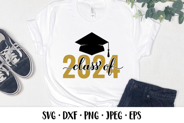 Class of 2024 SVG. Graduation cap. Grad of 2024 shirt design SVG LaBelezoka 