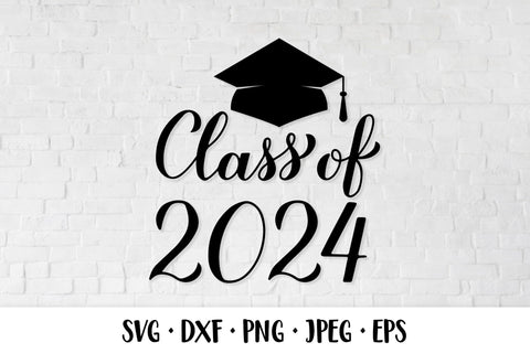 Class of 2024 SVG. Graduation hat. Grad of 2024 shirt design SVG LaBelezoka 