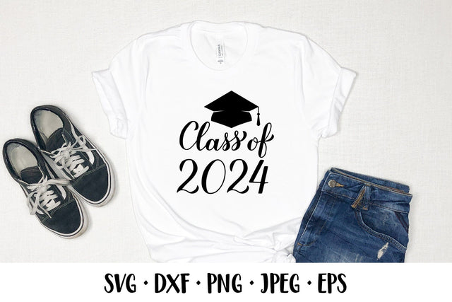 Class of 2024 SVG. Graduation hat. Grad of 2024 shirt design SVG LaBelezoka 
