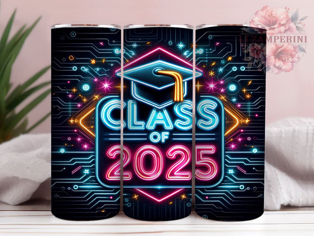 Class Of 2025, Graduation Decor, Tumbler Wrap, Digital Download, PNG File, Senior Gift, School Spirit, Celebrate Graduation Sublimation Li Zamperini 