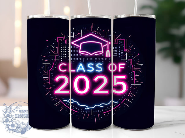 Class of 2025, Graduation Tumbler, PNG File, Sublimation Art, Senior Gift, School Spirit, Graduation Decor, Digital Download Sublimation ToriDesigns 