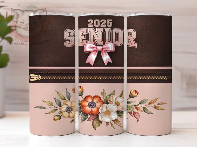 Class of 2025 Pink Coquette Senior Graduation Tumbler, Pink Coquette Tumbler, Graduation Tumbler Design, Coquette Aesthetic Wrap, Class Of 2025 Gift, 20oz Senior Tumbler Sublimation Lara' s Designs 