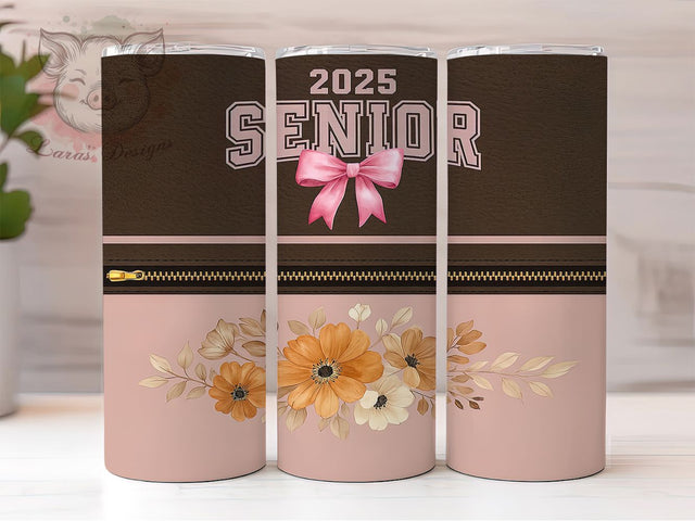 Class of 2025 Pink Coquette Senior Graduation Tumbler, Pink Coquette Tumbler, Graduation Tumbler Design, Coquette Aesthetic Wrap, Class Of 2025 Gift, 20oz Senior Tumbler Sublimation Lara' s Designs 