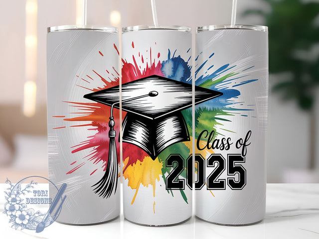 Class of 2025 Senior Graduation Gift Tumbler, Graduation Tumbler Wrap, 2025 Senior PNG, Sublimation Graduation Design, 20oz Tumbler Wrap, Senior Graduation Gift, Class Of 2025 Wrap Sublimation ToriDesigns 