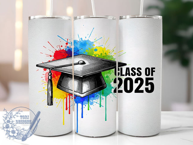 Class of 2025 Senior Graduation Gift Tumbler, Graduation Tumbler Wrap, 2025 Senior PNG, Sublimation Graduation Design, 20oz Tumbler Wrap, Senior Graduation Gift, Class Of 2025 Wrap Sublimation ToriDesigns 