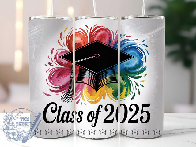 Class of 2025 Senior Graduation Gift Tumbler, Graduation Tumbler Wrap, 2025 Senior PNG, Sublimation Graduation Design, 20oz Tumbler Wrap, Senior Graduation Gift, Class Of 2025 Wrap Sublimation ToriDesigns 