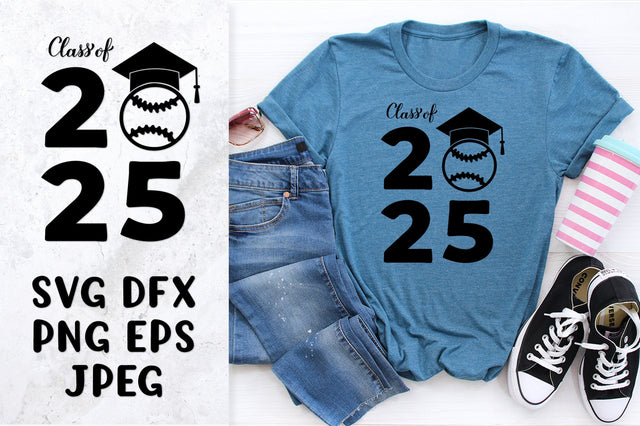 Class of 2025 SVG. Baseball ball. Graduation shirt design SVG LaBelezoka 