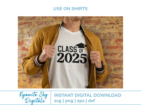 Class of 2025 SVG bundle high school college senior class graduation SVG Kyanite Sky Digitals 