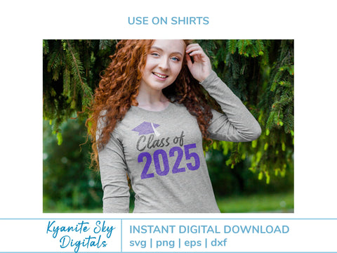 Class of 2025 SVG bundle high school college senior class graduation SVG Kyanite Sky Digitals 