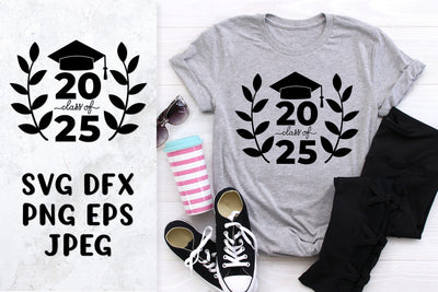 Class of 2025 SVG. Grad of 2025 shirt design. Graduation hat SVG LaBelezoka 