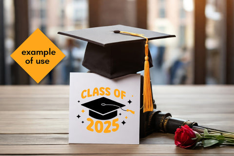 Class of 2025 SVG | Graduation 25 PNG Sublimation Academic Cap | Graduation T-Shirt Print Design Digital Download | Grad 2025 Vector EPS SVG AnnaViolet_store 