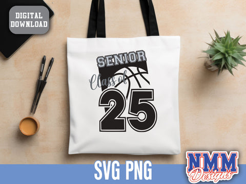 Class of 2025 SVG & PNG | Basketball Graduation Design for T-Shirts, Stickers, Crafts DIY Graduation Party Decor Baseball SVG NMMDesignsShop 